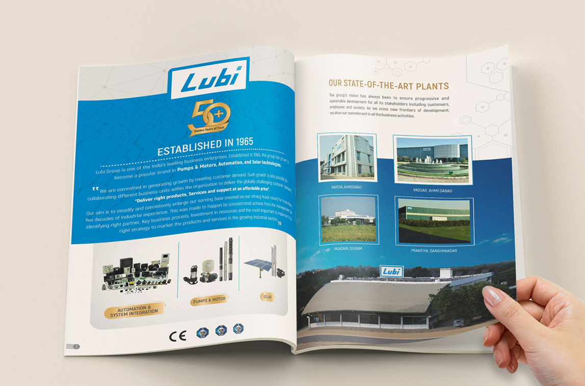 b2b brochure design layout 
