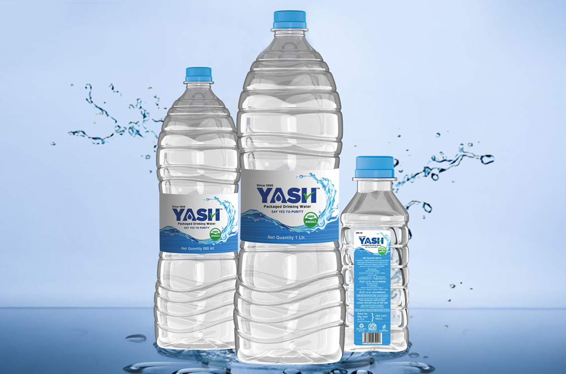Packaging Drinking water label design 